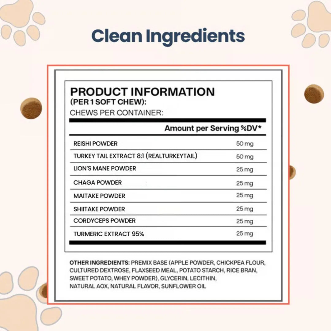 Premium Mushroom IVDD Defense Chews