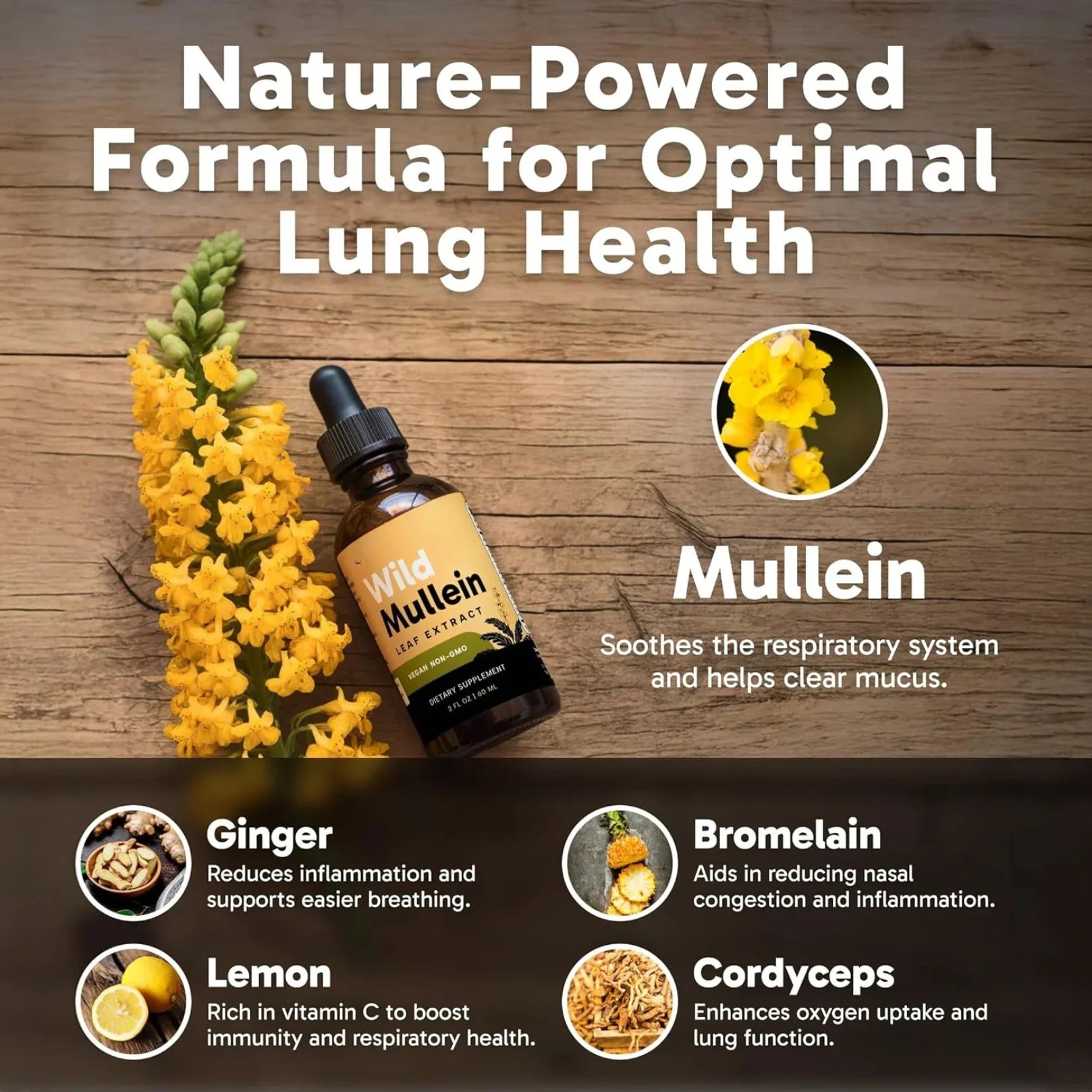 Maximum Potency Mullein Drops for Smokers