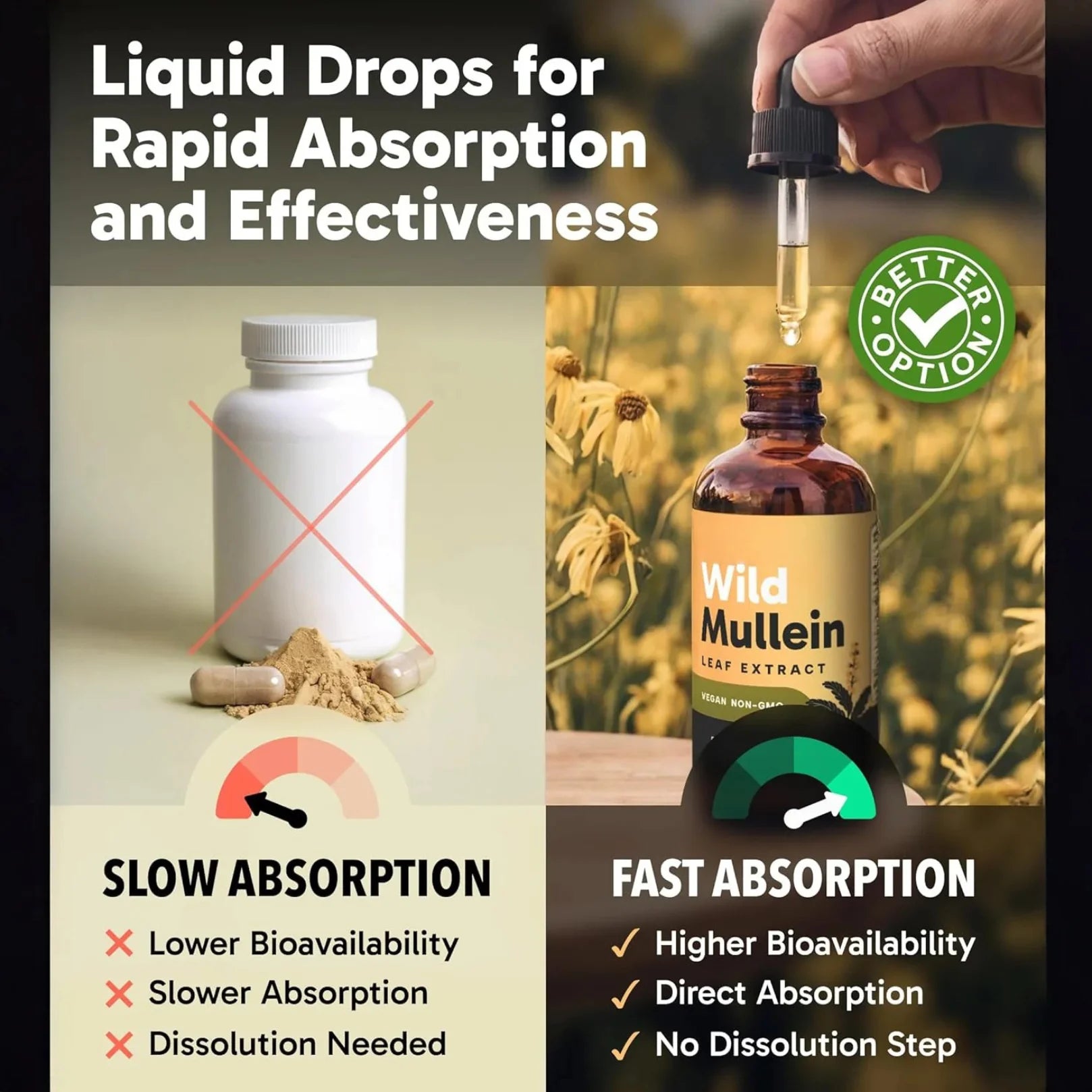 Maximum Potency Mullein Drops for Smokers