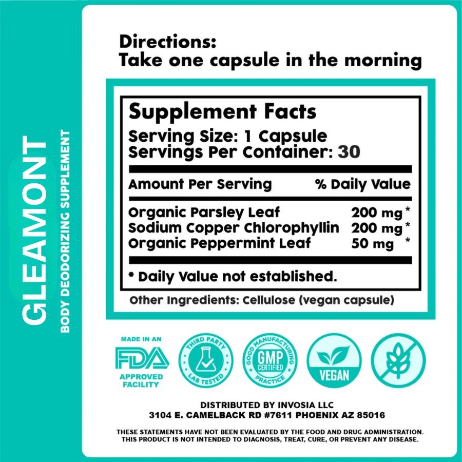 Clinical Strength Internal Deodrant — Gleamont